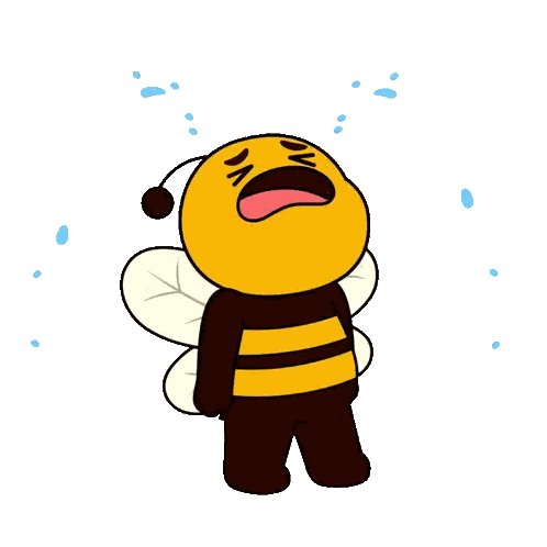 Cartoon Bee Crying