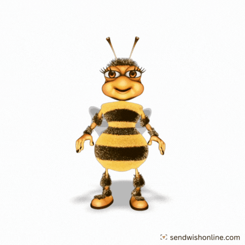Cartoon Bee with SendWishOnline.com