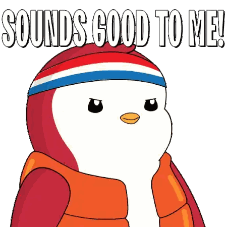 Cartoon Bird Wearing Sunglasses and Headband Sounds Good To Me