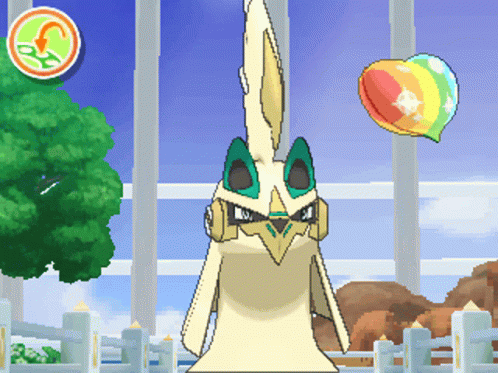 Cartoon Bird With Green Ears GIF