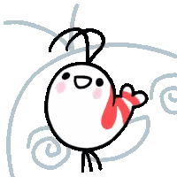 Cartoon Bird with Red Bow