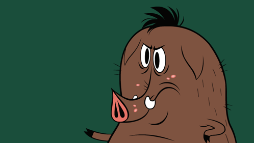 Cartoon Boar Saying I'm The Best GIF
