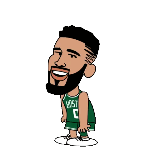 Cartoon Boston Celtics Player With Beard