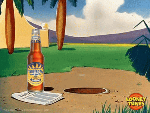 Cartoon Bottle of Twisted Ice