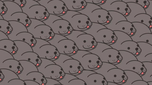 Cartoon Bouncing Seals On The Go GIF