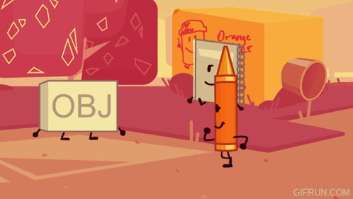 Cartoon Box Saying Obj