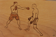 Cartoon Boxing Match GIF