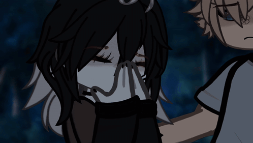 Cartoon Boy and Girl Hugging