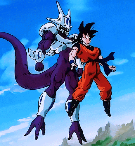 Cartoon Boy and Purple Monster