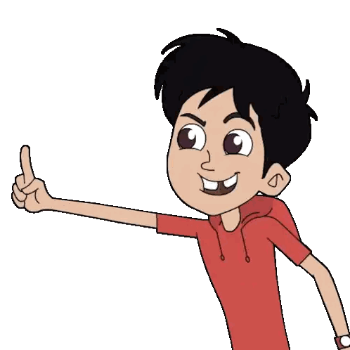 Cartoon Boy Giving Thumbs Up