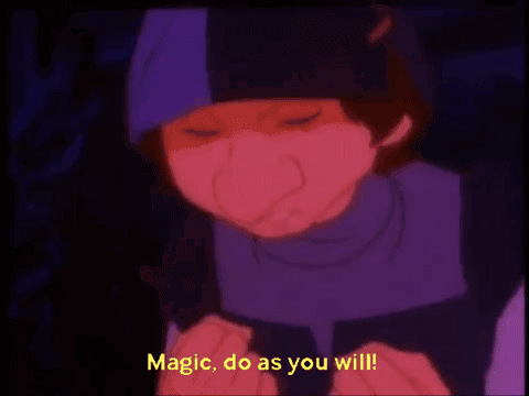 Cartoon Boy Saying Magic Do As You Will