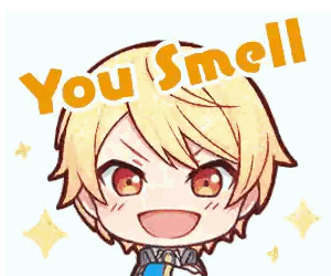 Cartoon Boy Saying You Smell