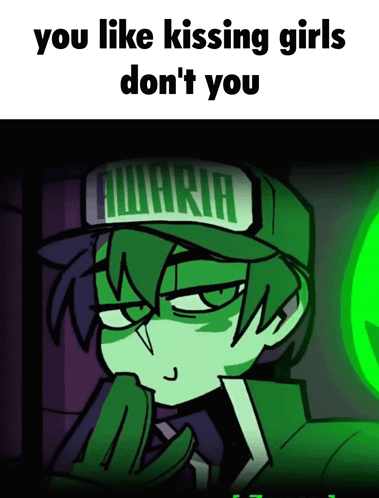Cartoon Boy Wearing Green Hat Saying Aquaria