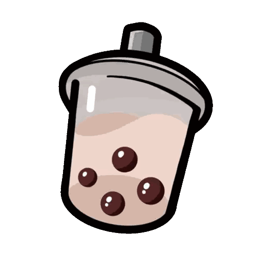 Cartoon Bubble Tea Cup