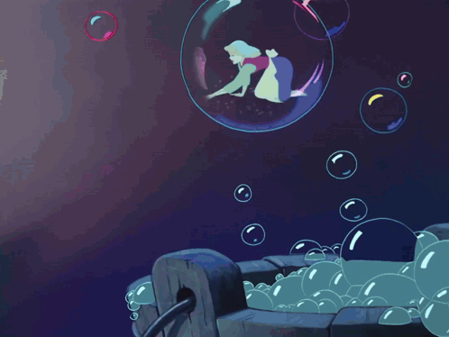 Cartoon Bucket of Bubbles