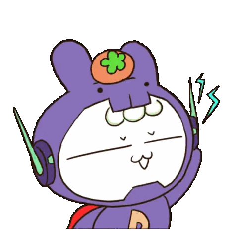 Cartoon Bunny Costume Headphones and Green Flower