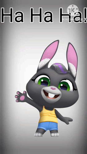 Cartoon Bunny Ha Ha Ha
