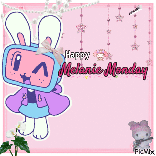 Cartoon Bunny Happy Melanie Monday