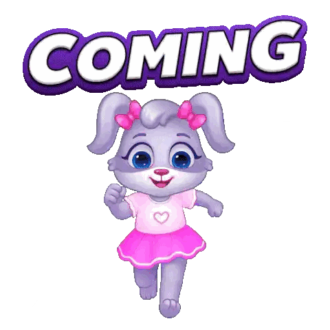 Cartoon Bunny With Coming Behind Her