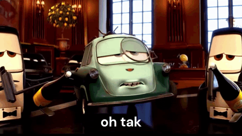Cartoon Car Saying Oh Tak