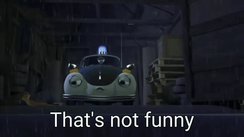 Cartoon Car Says Your Right It Isn T Funny