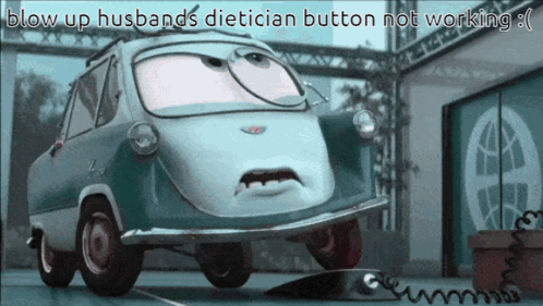 Cartoon Car Towed Saying Have You Lost Your Mind