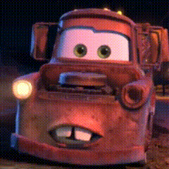 Cartoon Car With Big Mouth Close Up
