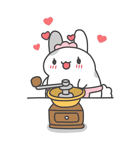 Cartoon Cat and Monster With Hearts
