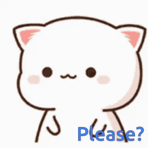 Cartoon Cat Asking Please GIF