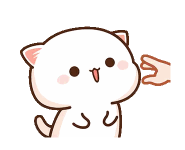 Cartoon Cat Being Petted