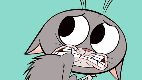 Cartoon Cat Close Up Green Background GIF