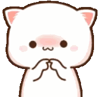 Cartoon Cat Covering Mouth
