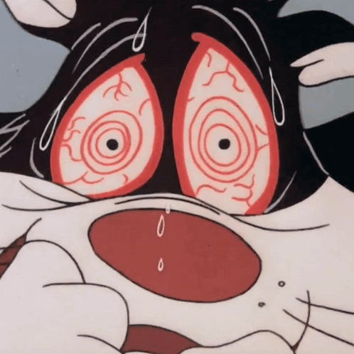 Cartoon Cat Crying