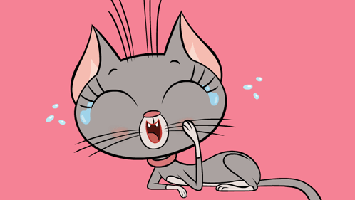 Cartoon Cat Crying