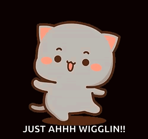 Cartoon Cat Dancing Just Ahhh Wiggling