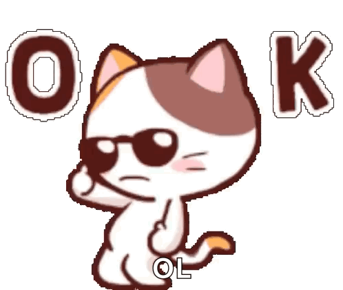 Cartoon Cat Giving Thumbs Up