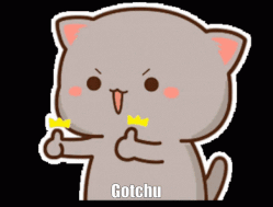 Cartoon Cat Giving Thumbs Up Gotchu