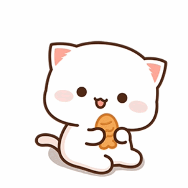 Cartoon Cat Holding Bread With Question Mark