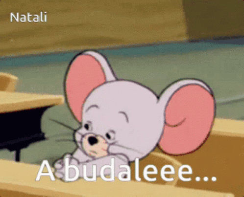 Cartoon Cat Holding Mouse