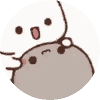 Cartoon Cat Hugging Another with Heart