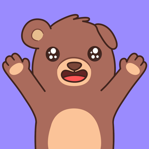 Cartoon Cat Hugging Teddy Bear Saying My Bear