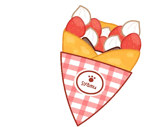 Cartoon Cat in Crepe with Syamu