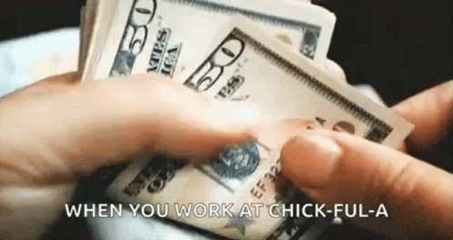Cartoon Cat in Front of Money