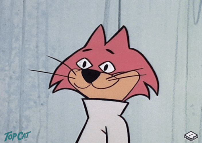 Cartoon Cat Looking Stoned GIF