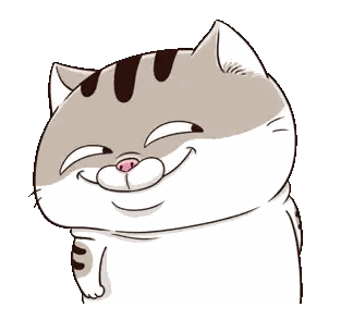 Cartoon Cat Making Funny Face