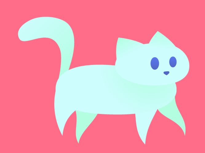 Cartoon Cat On Tiptoes GIF