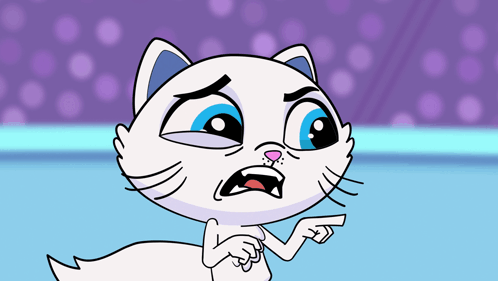 Cartoon Cat Pointing GIF