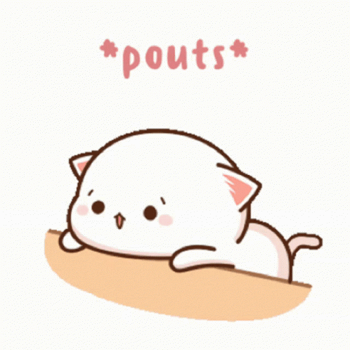 Cartoon Cat Pouting GIF