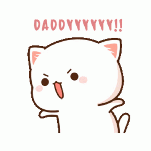 Cartoon Cat Saying Daddy YY