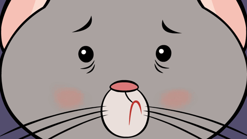 Cartoon Cat Saying I'm Out